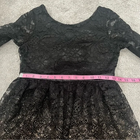 US Angels Girls' Ombré Lace Dress Sz 14 - Picture 10 of 11